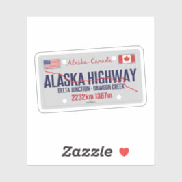 Adesivo Alaska Highway Canada - Alaska USA 01 Sticker