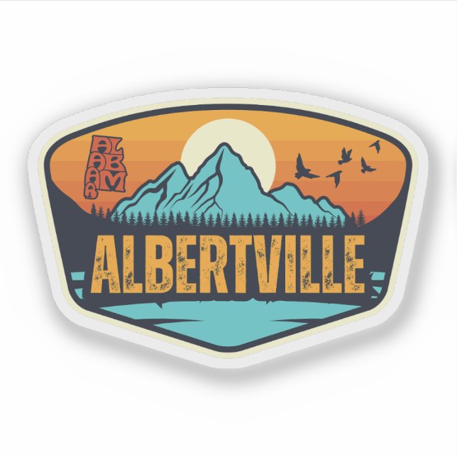 Adesivo Albertville, Alabama (Frente)