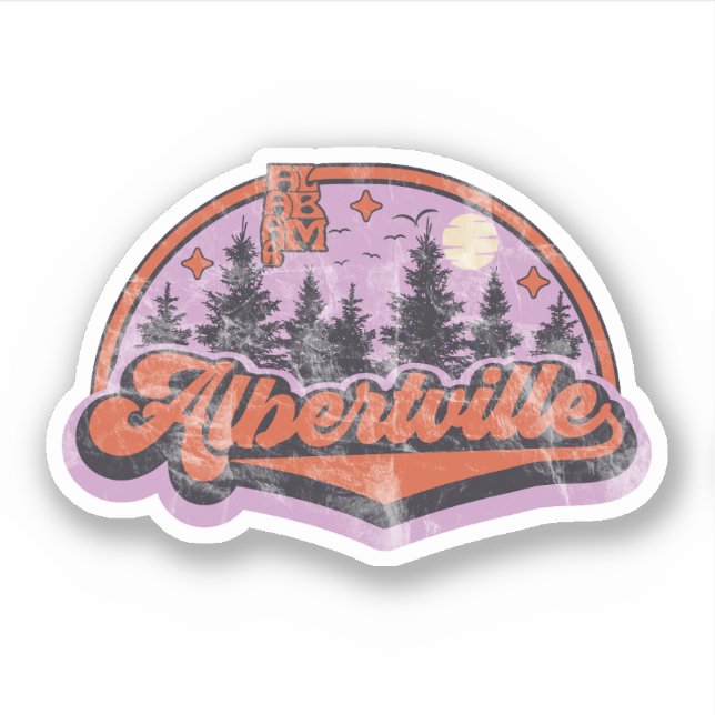 Adesivo Albertville, Alabama (Frente)