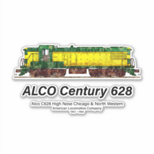 Adesivo Alco C-628 aka Alco Century 628 Locomotiva Diesel