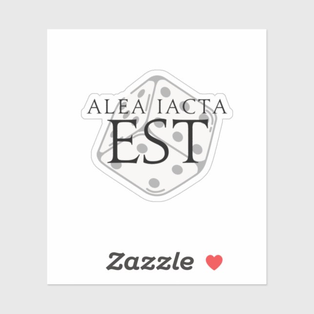 Adesivo Alea Iacta Est (The Die Has Beast) Sticker (Folha)
