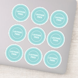 Adesivo Alergia Livre De Lactose Culinária Segura