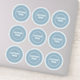 Adesivo Alergia Livre De Lactose Culinária Segura