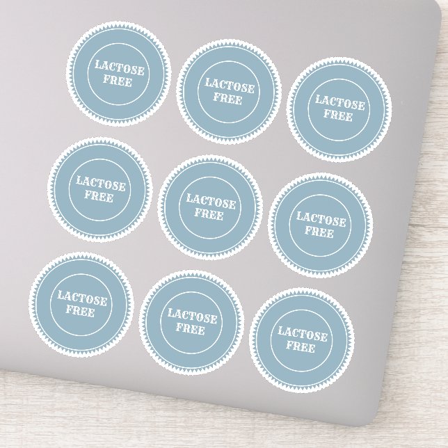 Adesivo Alergia Livre De Lactose Culinária Segura (Detalhe)