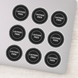 Adesivo Alergia Livre De Lactose Culinária Segura