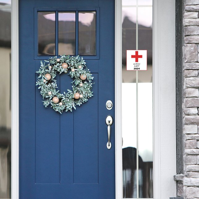 Adesivo Alerta de necessidades especiais personalizável |  (Let police and/or fire personnel know that there is a person with special needs in your home. )