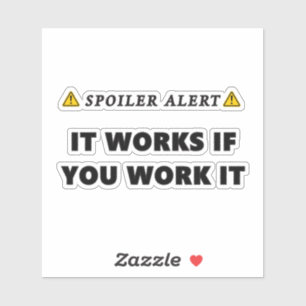 Adesivo Alerta de spoiler funciona se você trabalhar Engr