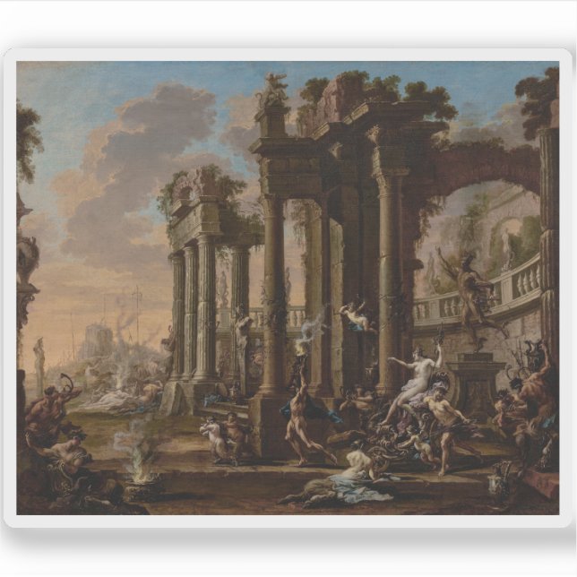 Adesivo Alessandro Magnasco - O Triunfo de Vênus (Frente)