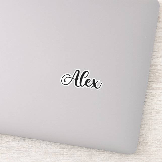 Adesivo Alex Name - Caligrafia manuscrita (Detalhe)