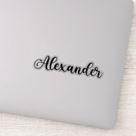 Adesivo Alexander Name - Caligrafia manuscrita