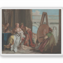 Adesivo Alexandre o Excelente&Campaspe no Estúdio Apelles