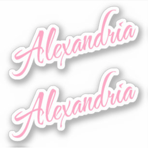 Adesivo Alexandria Decorative Name
