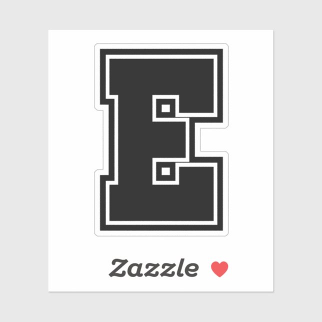 Adesivo alfabeto alfabético de fonte do colégio desportivo (Folha)