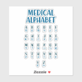 Adesivo Alfabeto Médico