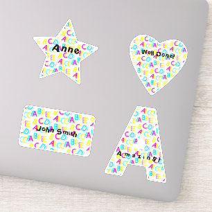 Adesivo Alfabeto Personalizado das Letras Coloridas