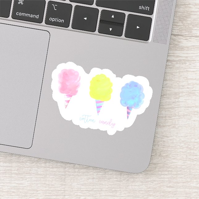 Adesivo Algodão doce, deserto, ameixas, algodão doce, rosa (Detalhe)