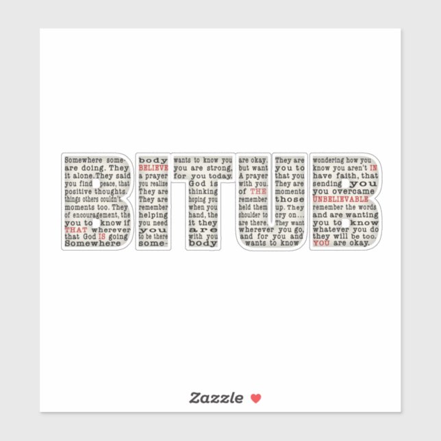 Adesivo Alguém em algum lugar (BITUB) (Folha)