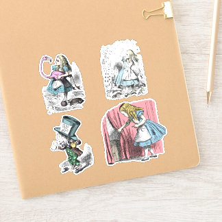 Adesivo Alice no País das Maravilhas Mad Hatter Flamingo