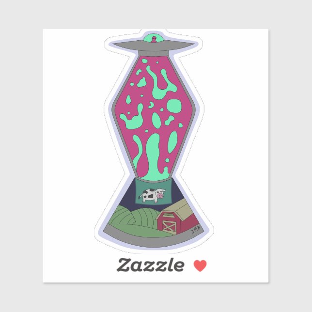 Adesivo Alien Lava Lamp Sticker (Folha)