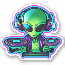 Adesivo Alienígena DJ