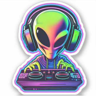 Adesivo Alienígena DJ