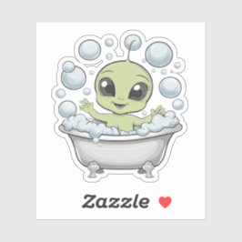 Adesivo Alienígena engraçada