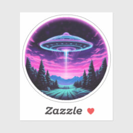 Adesivo Alienígena Espacial Retrofuturista