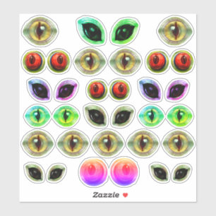 Adesivo Alienígena Martian Lizard Dragon Olhos Monstros