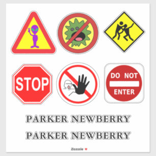 Adesivo Alienígena, Monstro, Zombies e Sinais Nome Person