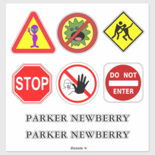 Adesivo Alienígena, Monstro, Zombies e Sinais Nome Persona