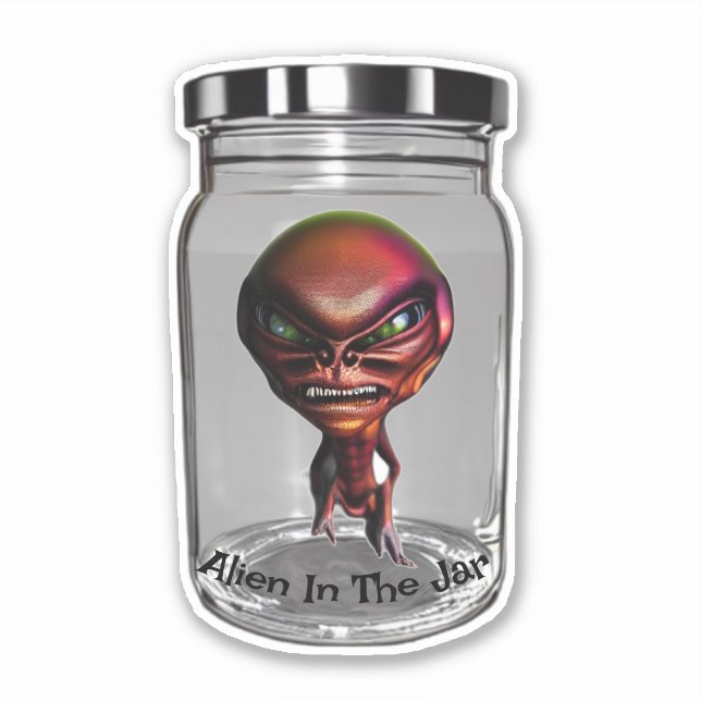 Adesivo Alienígena No Jar (Frente)