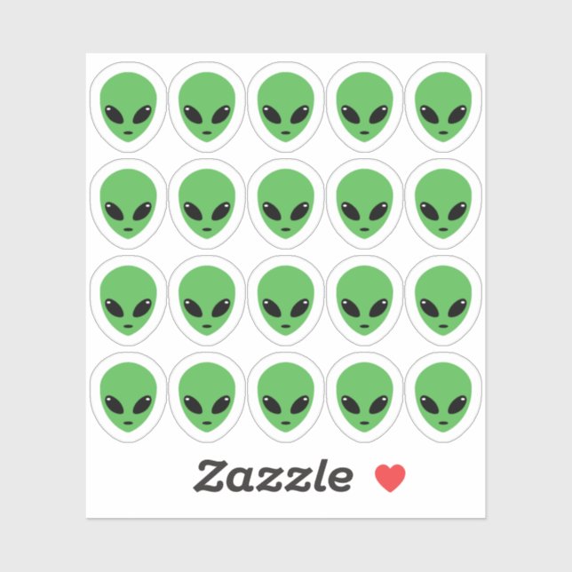 Adesivo Alienígena Party Decorations Spacaft Bujo Planner (Folha)