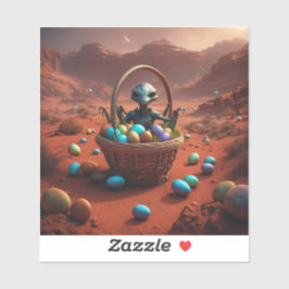 Adesivo Alienígena páscoa