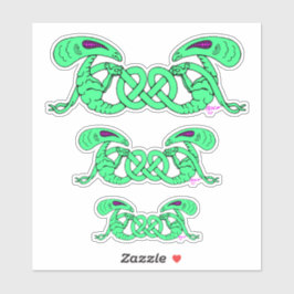 Adesivo Aliens Enrelhados (Aliens e nó celta)