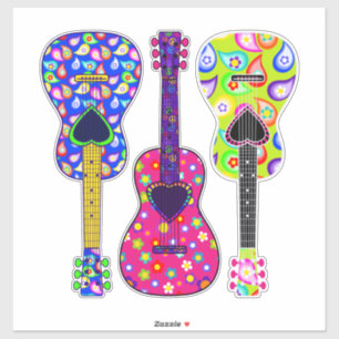 Adesivo Alimentação do ventilador   Guitarras pintadas   B