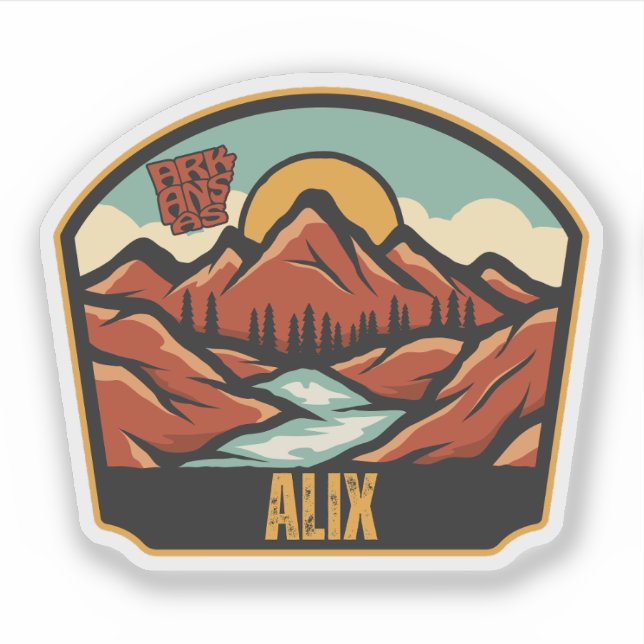 Adesivo Alix, Arkansas  (Frente)