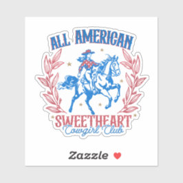 Adesivo All American Swetheart Cowgirl Club