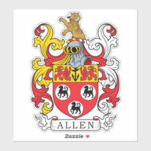 Adesivo Allen Family Crest