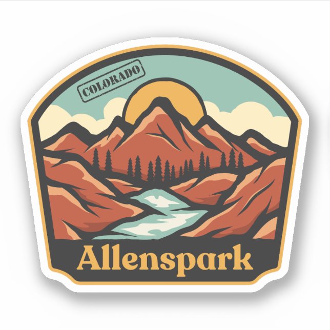 Adesivo Allenspark, Colorado (Frente)