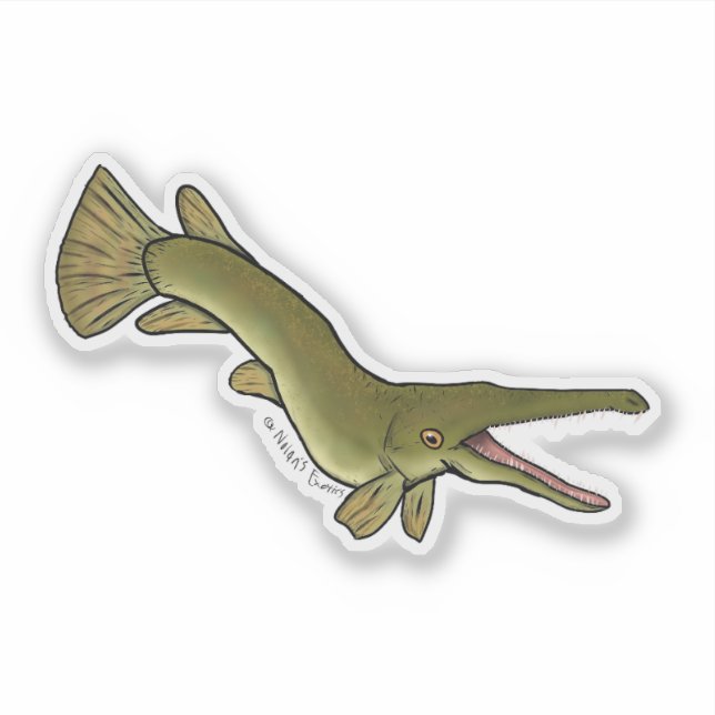 Adesivo Alligator gar vinyl sticker (Frente)