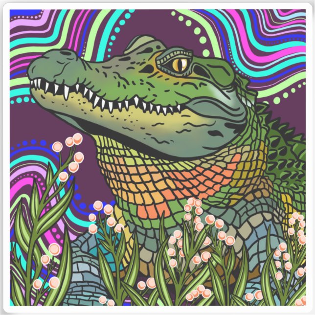Adesivo Alligator Vinyl Sticker (Frente)