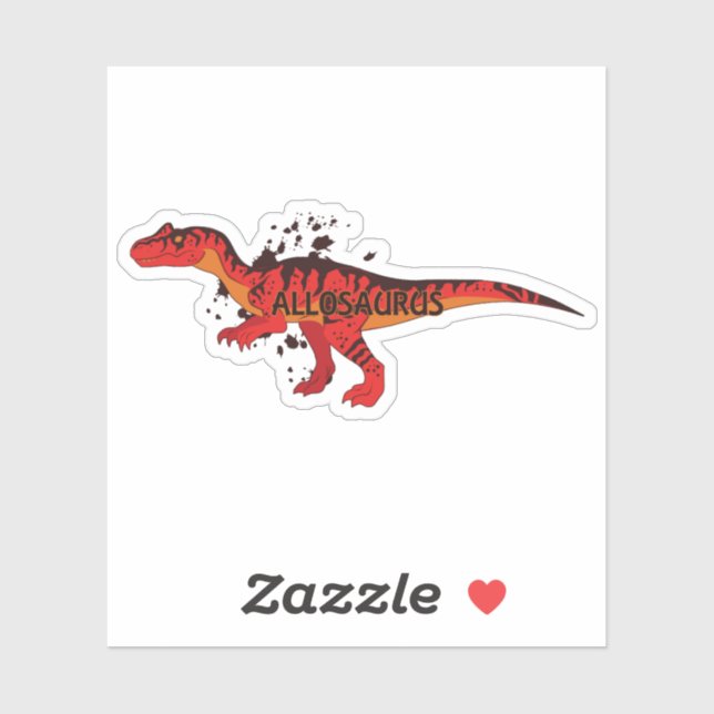 Adesivo Allosauro (Folha)