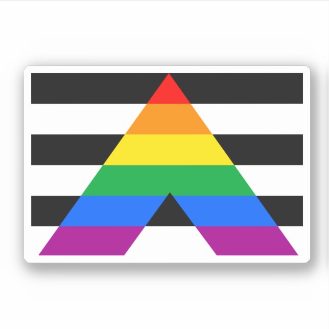 Adesivo Ally Pride Flag (Frente)