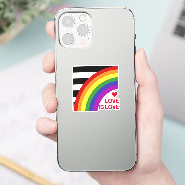 Adesivo Ally Pride Flag Rainbow (Telefone)