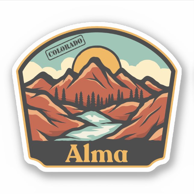 Adesivo Alma, Colorado (Frente)