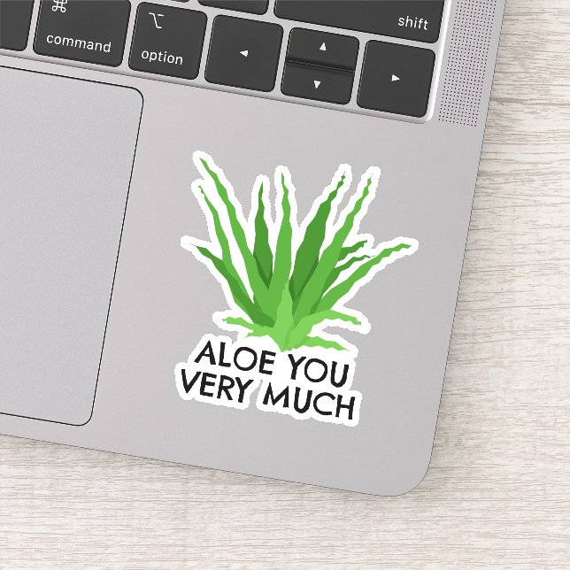 Adesivo Aloe Vera Suculenta Em Você Muito (Detalhe)