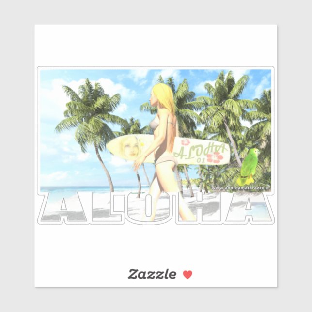 Adesivo Aloha 01 (Folha)