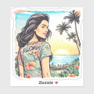 Adesivo Aloha Girl