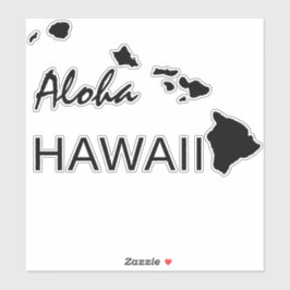 ADESIVO ALOHA - ILHAS HAWAII