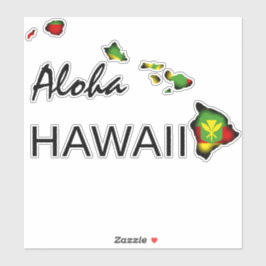 ADESIVO ALOHA - ILHAS KANAKA MAOLI HAWAII BLK